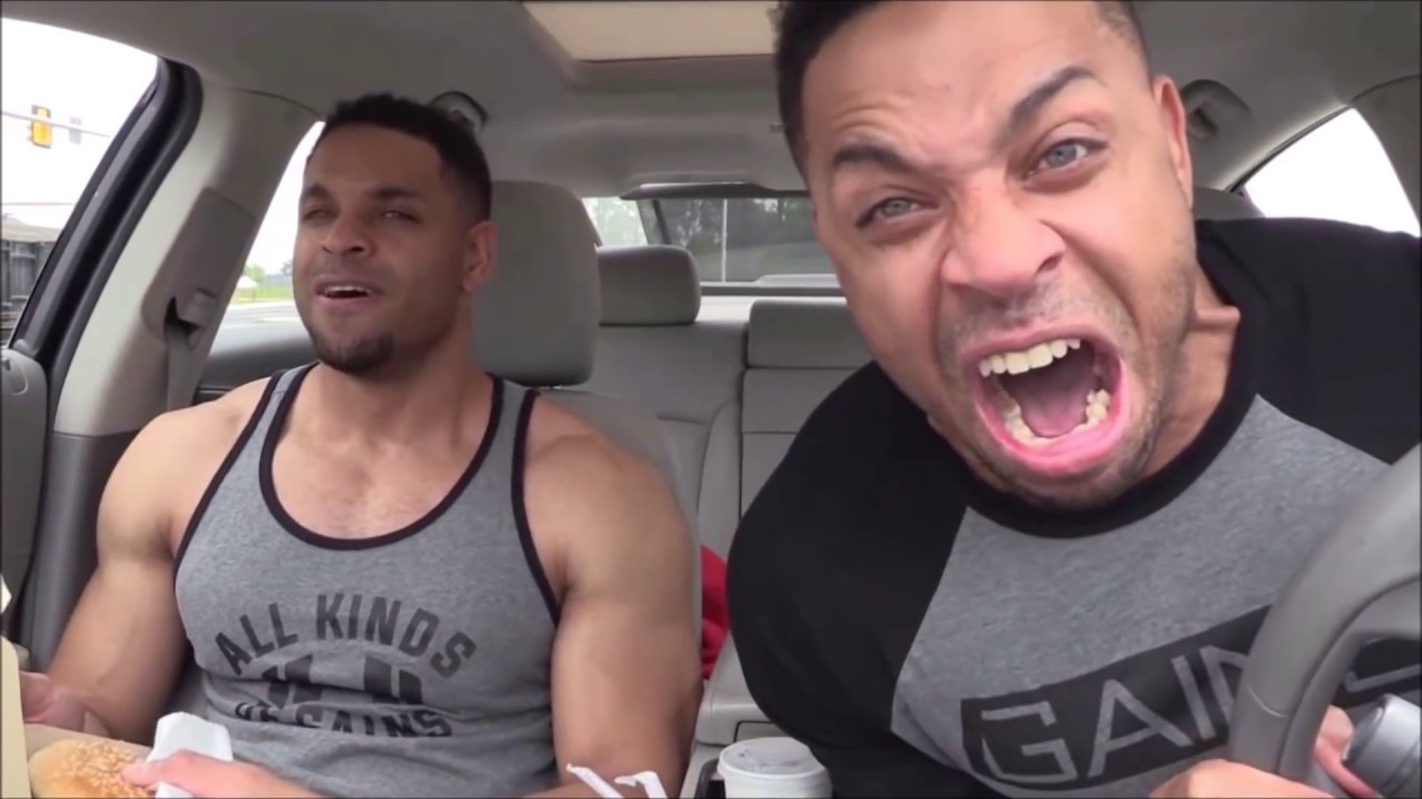 Source still from the HodgeTwins Freddy's burger video. HodgeTwins Freddy's burger source still