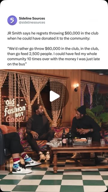 Source still from the Instagram reel that triggered this entry. JR Smith video source still